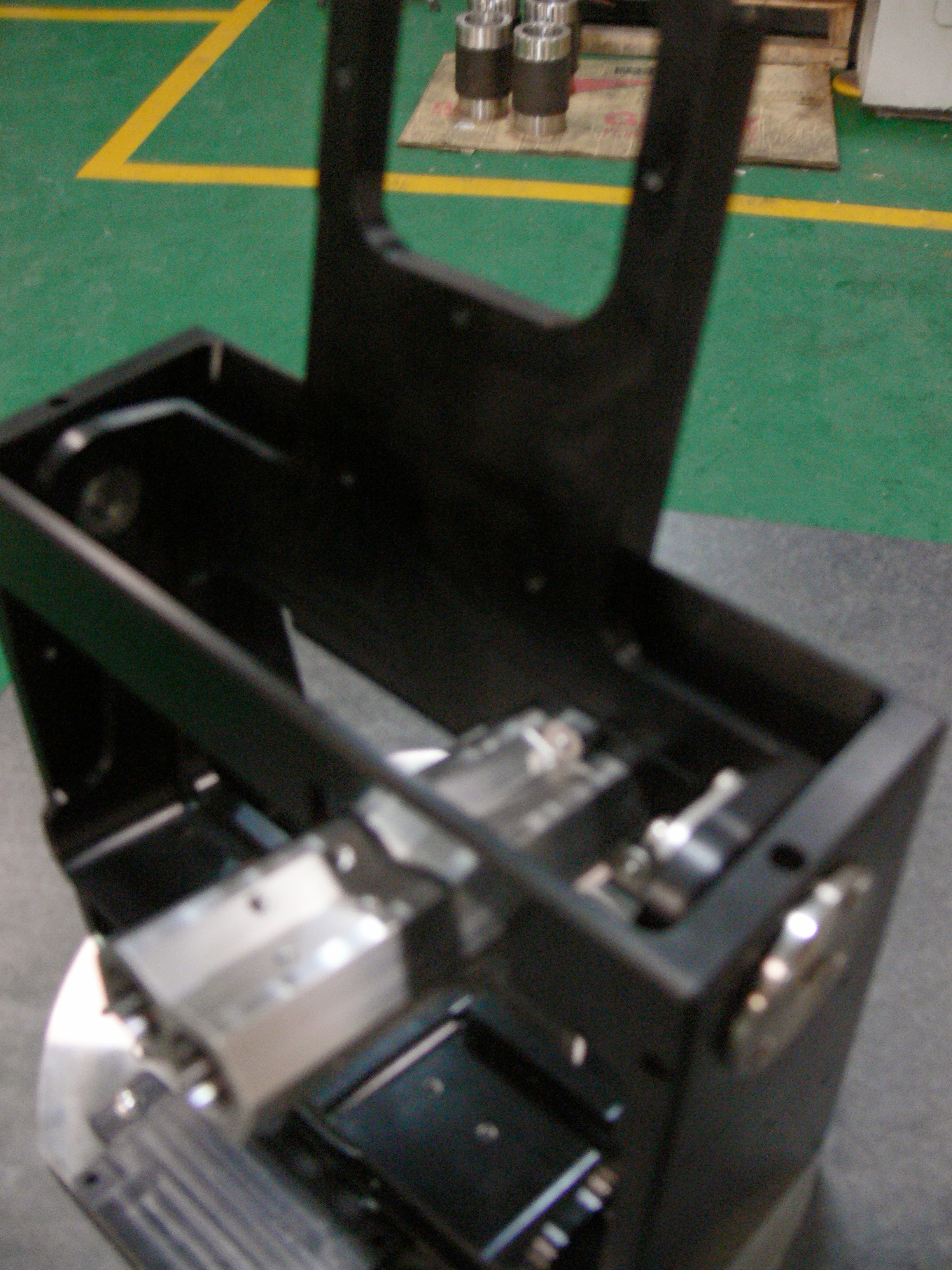 Alternate close-up of the same frame and its internal machined components
